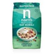 RRP £120 Mixed Items Including Gluten Free Fruit And Seed Oat Muesli 450Gx5 Bb 1/24