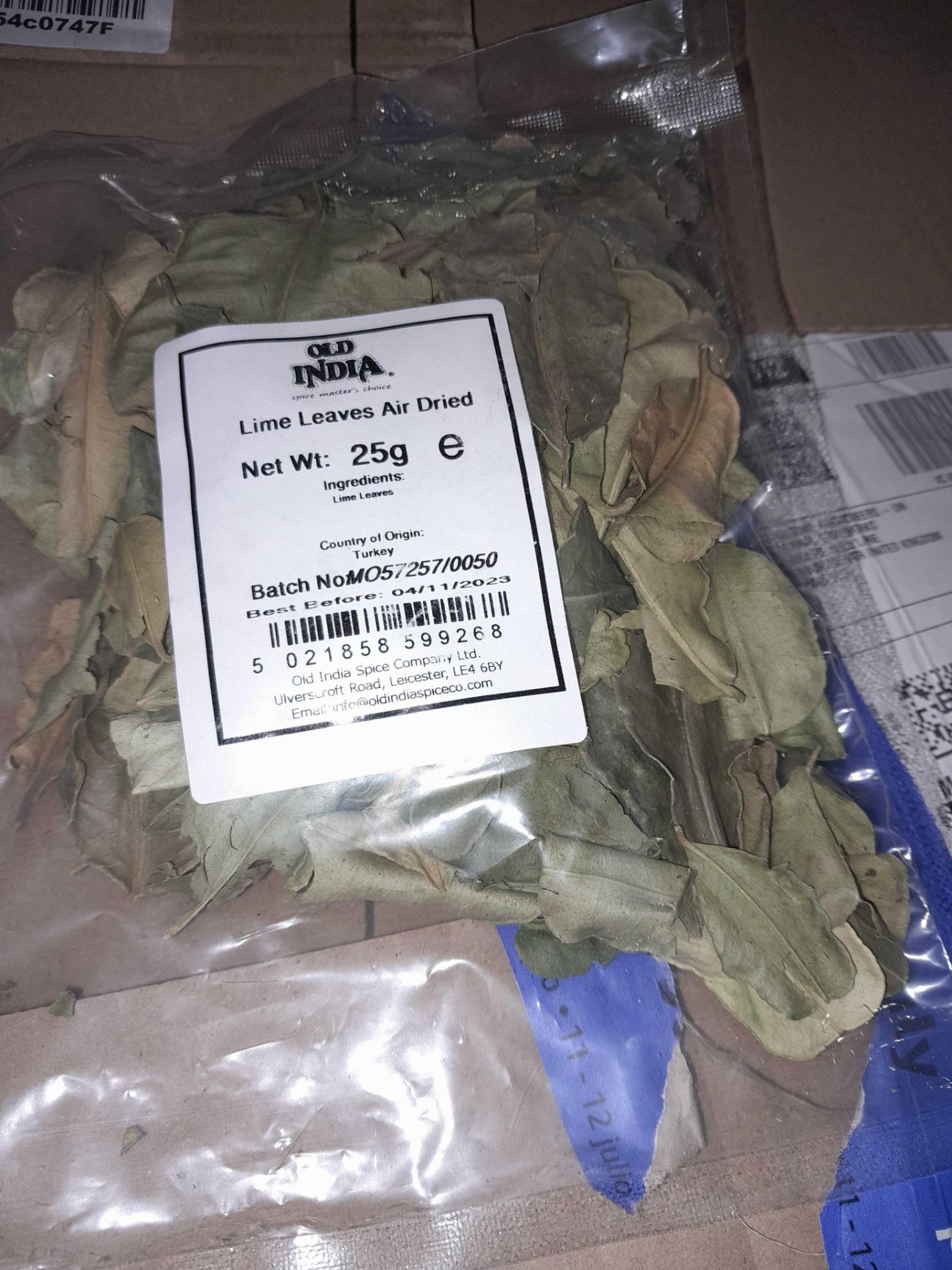 RRP £150 X50 Bags Old India Lime Leaves Air Dried 25G Bb 11/23 - Image 2 of 2