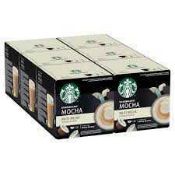 RRP £210 Brand New X10 Boxed Starbucks White Dolce Gusto Capsule 8.24 S