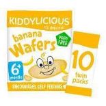 RRP £160 Mixed Items Including Kiddylicious Banana Wafers 4X40G Bb 11/23