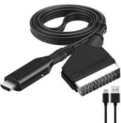 RRP £200 Lot To Contain Assorted Items Including Scart Hdmi Converter Cable