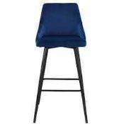 RRP £140 Like New Wave Barstool In Blue