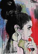 RRP £200 Brand New X2 Canvases Including Planets By Loui Jover