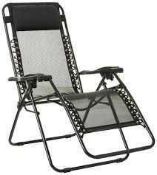 RRP £140 Brand New X2 Amazon Basics Zero Gravity Chairs