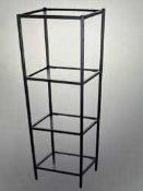 RRP £140 Brand New Boxed Kelly Hoppen 4 Tier Glass Shelving Unit