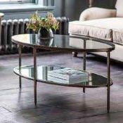 RRP £550 Like New Hudson Glass Coffee Table