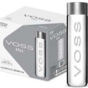 RRP £300 10 X 24 X 500Ml Voss Water. BBE - 08/06/2025