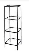 RRP £140 Brand New Factory Sealed Kelly Hoppen 4 Tier Glass Shelving Unit