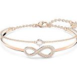 RRP £120 Like New X2 Swarovski Jewellery Items Including- Infinity Bracelet