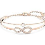 RRP £120 Like New X2 Swarovski Jewellery Items Including- Infinity Bracelet