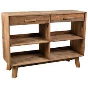 RRP £450 Like New Wooden Style 2 Drawer Sideboard With 4 Section Display
