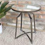 RRP £275 Like New Argyle Side Table With Mirror Top X1 Table Only