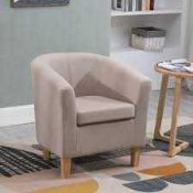 RRP £250 Ex Display Westwood Tub Chair Beige