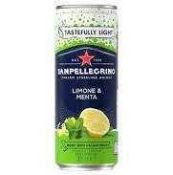 * RRP £150 Boxed X10 Crates Sanpellegrino Limone & Menta Bbe--10.23