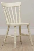 RRP £220 X2 Brand New Farmhouse Style Wooden Dining Chairs In White