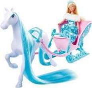 RRP £125 X5 Brand New Steffi Love Snow Dream Horse And Carriage Toy Set.