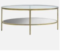 RRP £550 Like New Hudson Glass Coffee Table