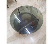 RRP £300 Like New Glass Hern Coffee Table (S)