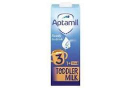 * RRP £120 X10 Aptamil 3 1+Year Toddler Milk 15X200Ml Bbd 10/23