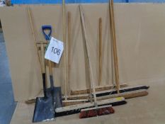 Qty of Brushes/Shovels etc. as Lotted