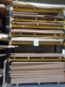 Quantity of Chipboard Sheets to Rack as Lotted ** note racking not included**