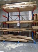1 x Section of 4 Tier Heavy Duty storage racking (1050KG Per Arm) **note wood not included**