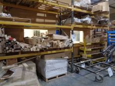 3 x Sections of 3 Tier Dexion Racking as Lotted *note wood not included*