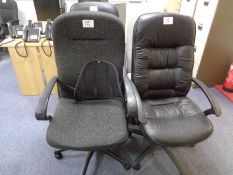 4 x High Back Executive Chairs as Lotted