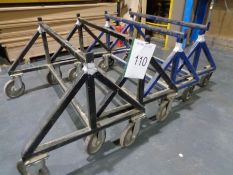 4 x Metal Mobile Trestles as Lotted