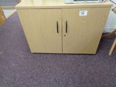 Light Oak 2 Door Stationery Cupboard