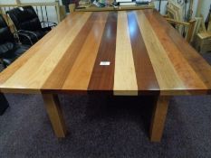 Wood Meeting Room Table approx. 8ft x 6ft