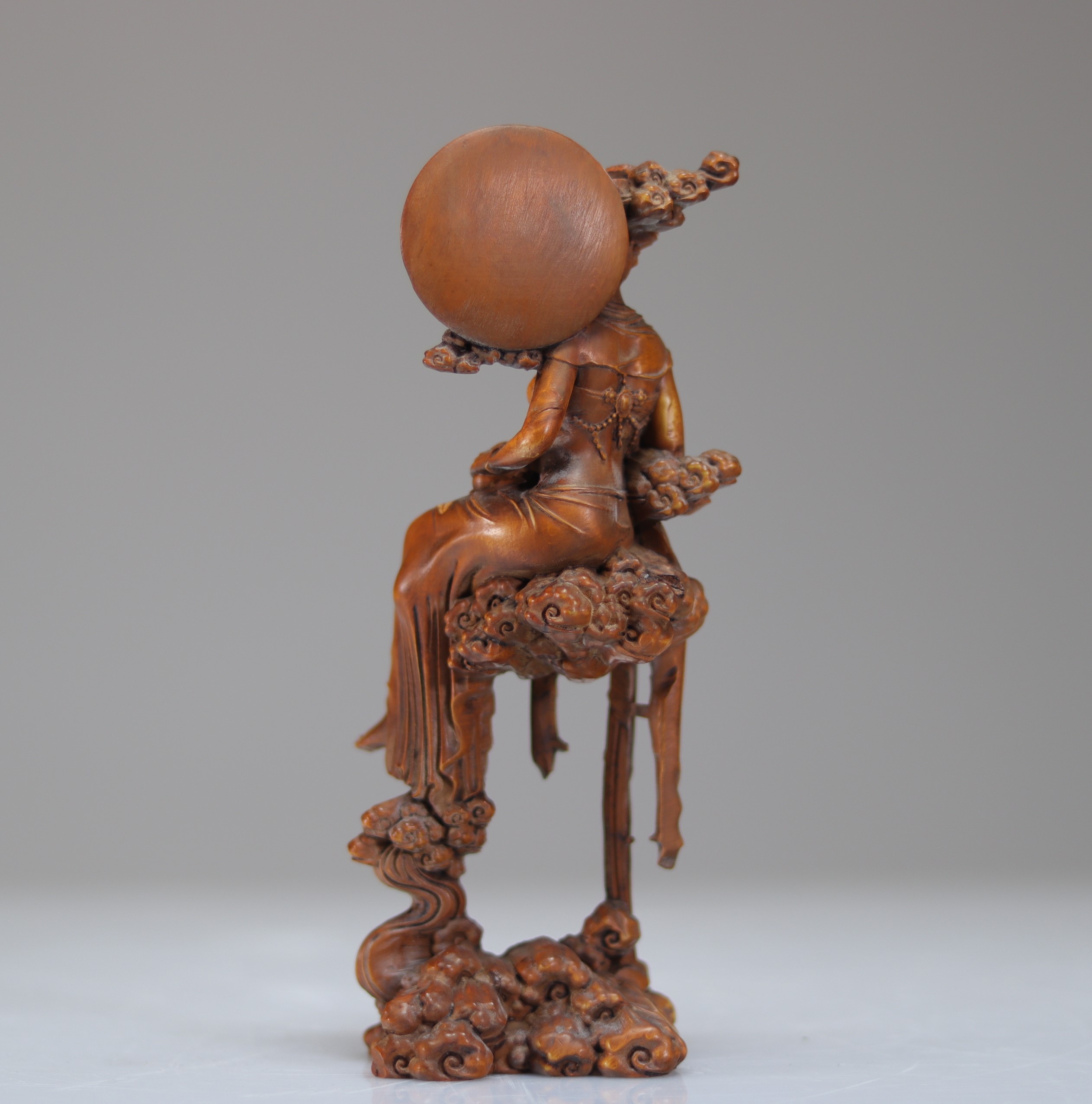 China Wooden sculpture "young woman" - Image 3 of 3
