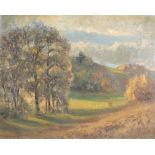 Alfred Hermann HELBERGER (1871-1946) Oil on canvas "country view"