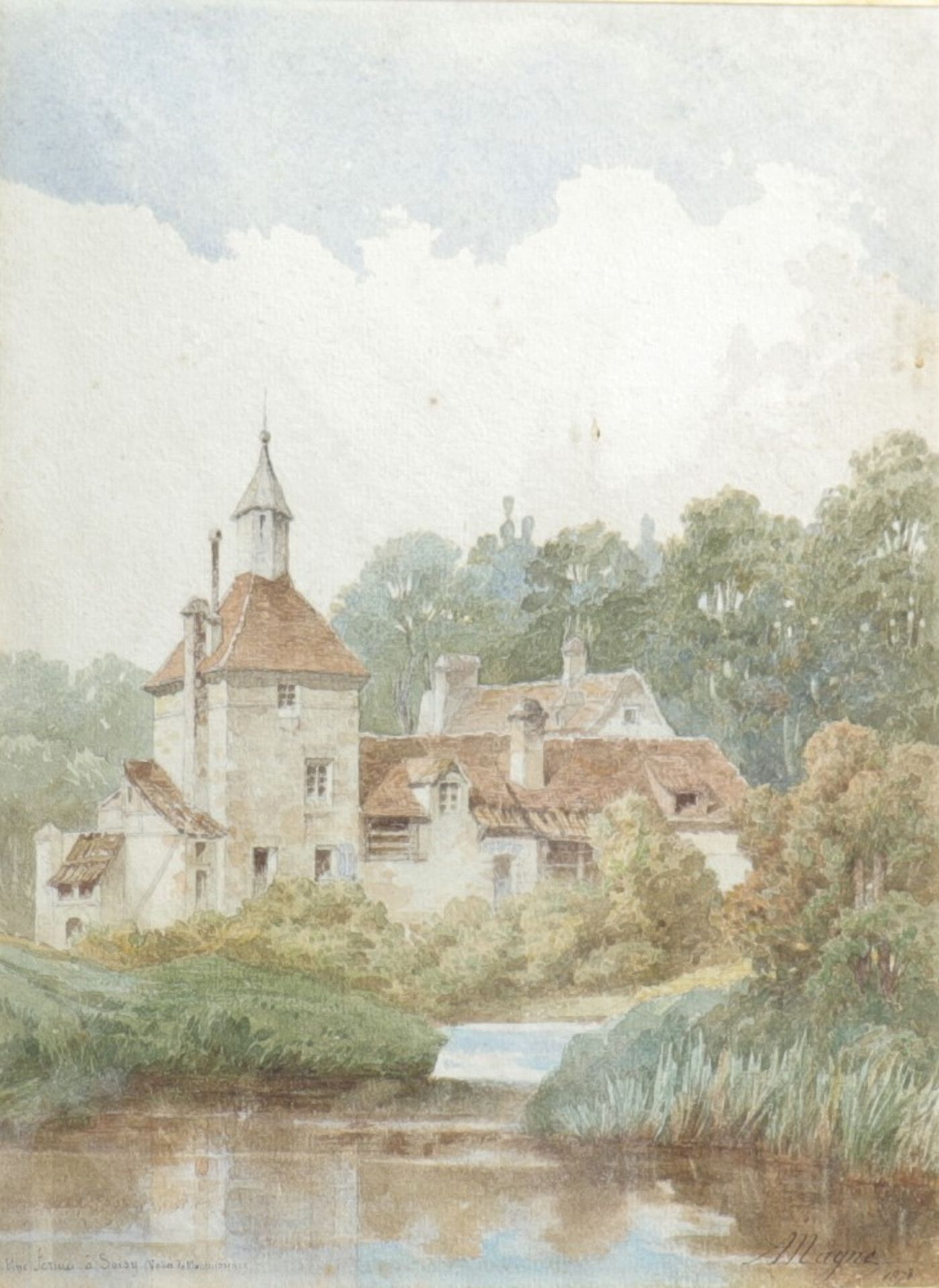 Desire Alfred MAGNE (1855-1936) watercolor