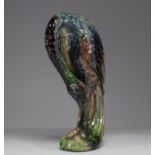 Bruges earthenware vase "stilt walker" circa 1900