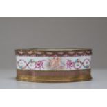 Table cup in Sevres porcelain mounted on bronze