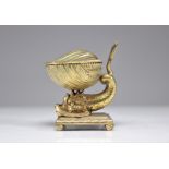 Louis XV style gilt bronze table inkwell