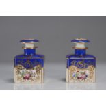 Pair of Paris porcelain bottles