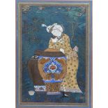 Persia Iran painting on leather XIXth