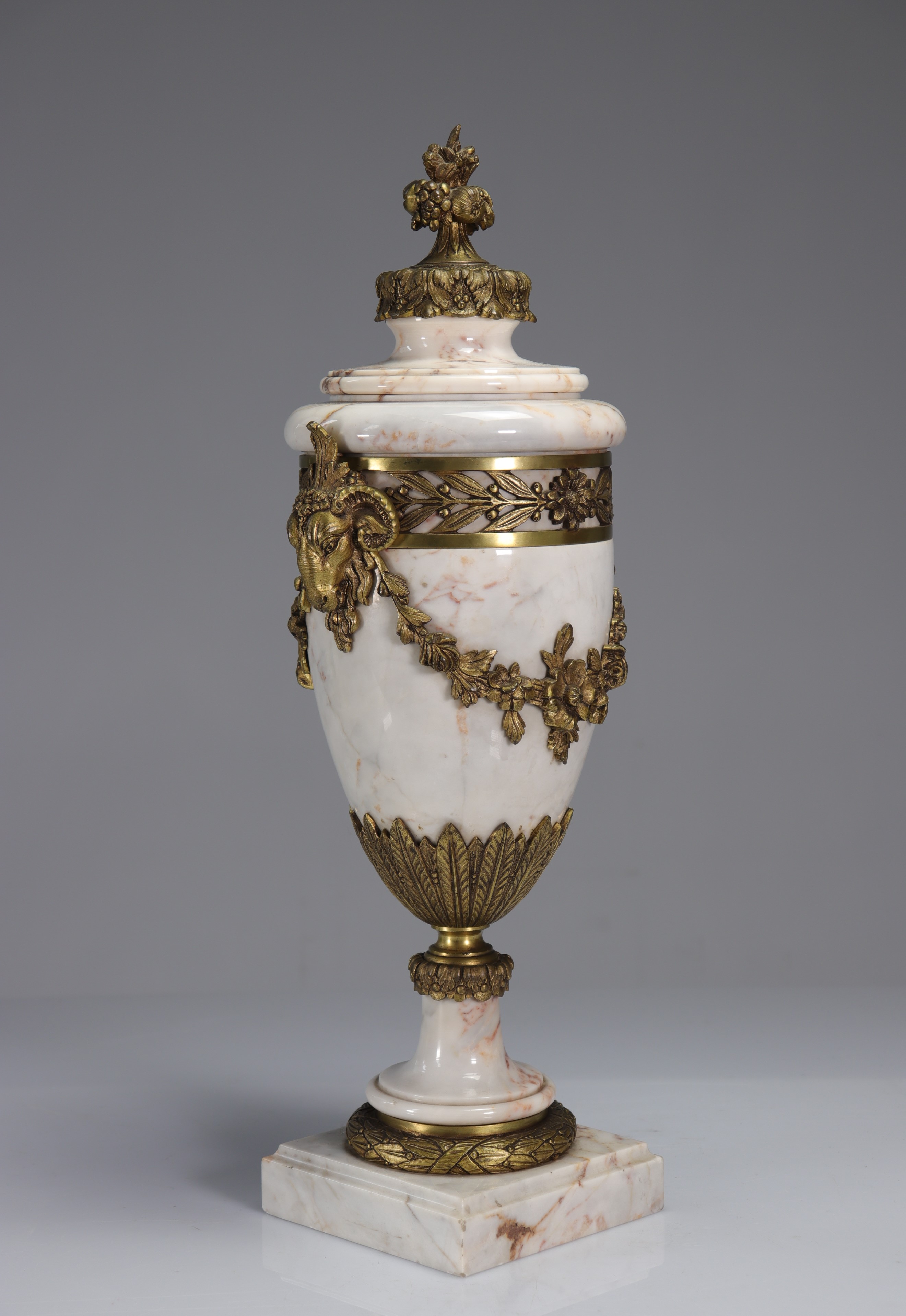 Cassolette in marble and bronze in the Louis XVI style - Image 3 of 3