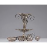 Lot of Persian silverware