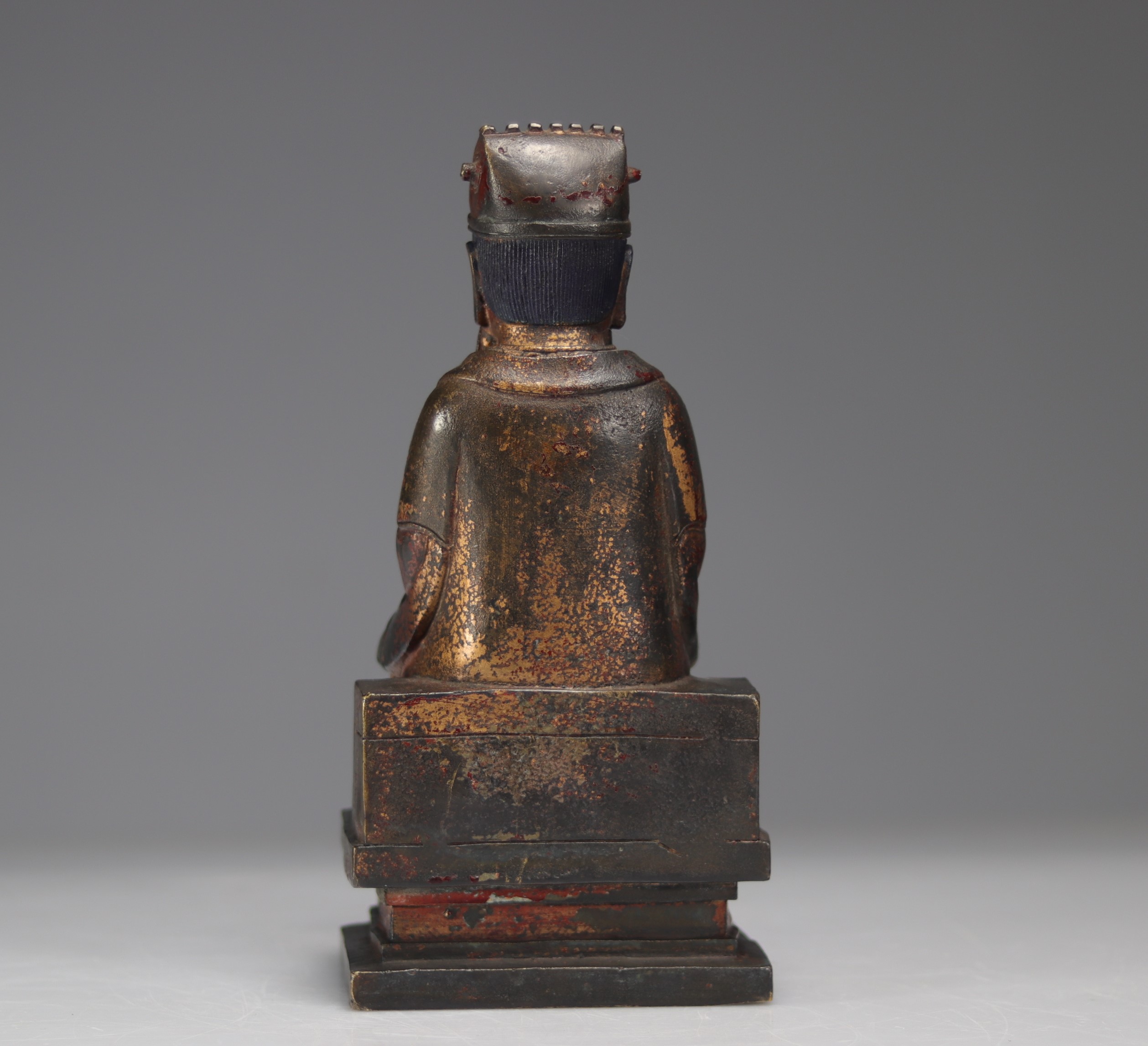 Ming period bronze deity - Image 4 of 4