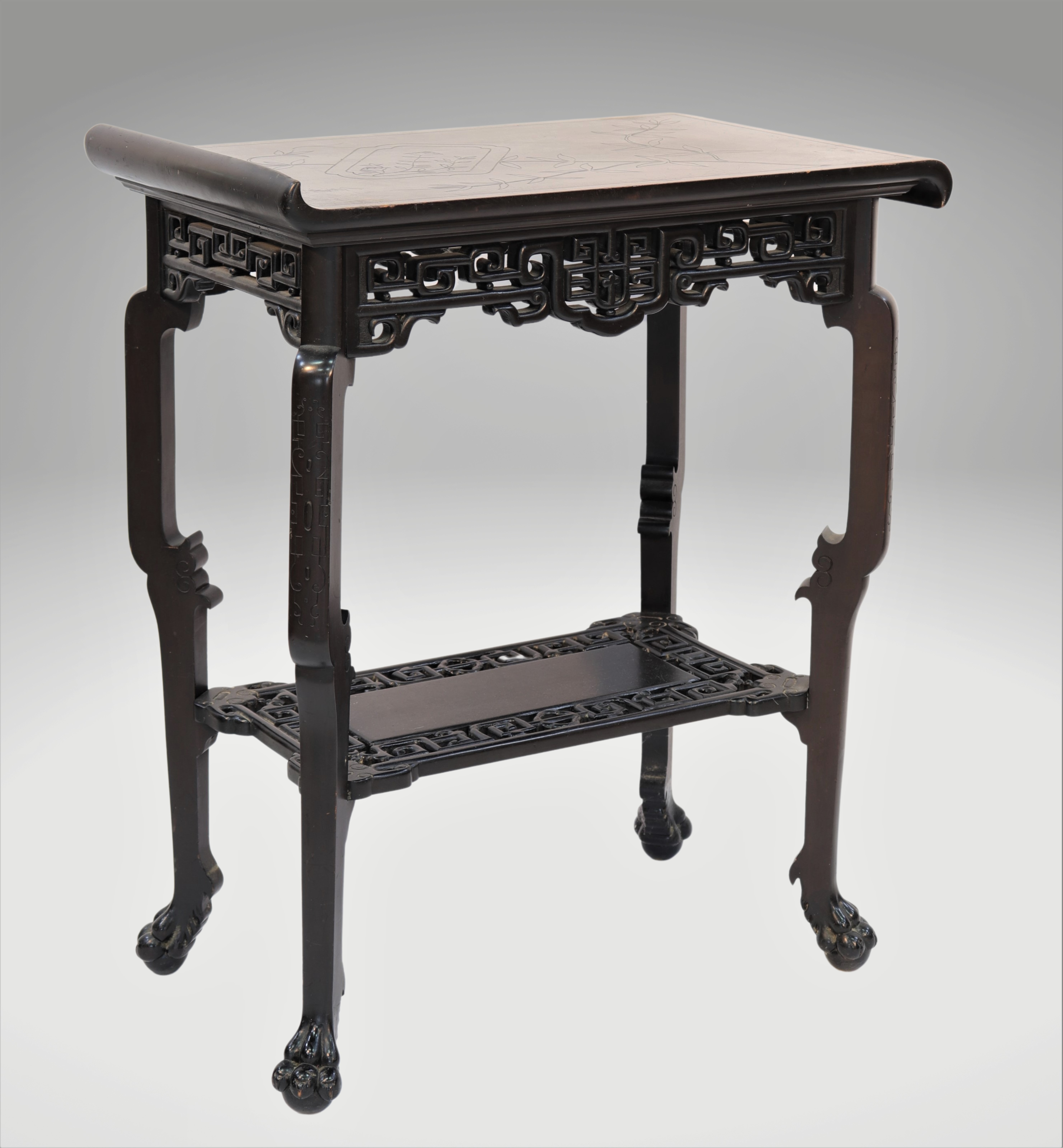 Qing Period Chinese Work Wooden Table - Image 3 of 4