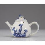 18th century blue white teapot