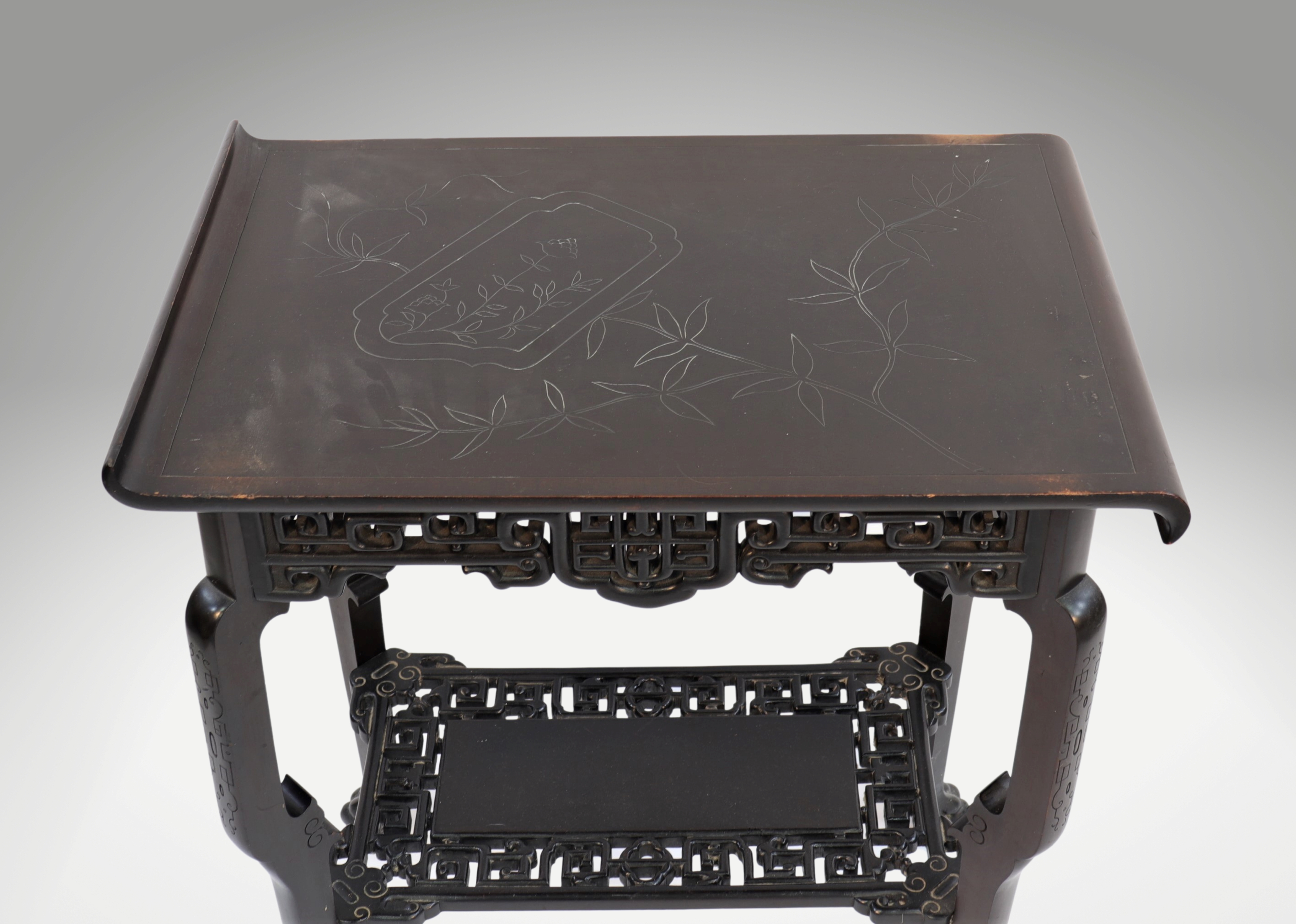 Qing Period Chinese Work Wooden Table - Image 4 of 4