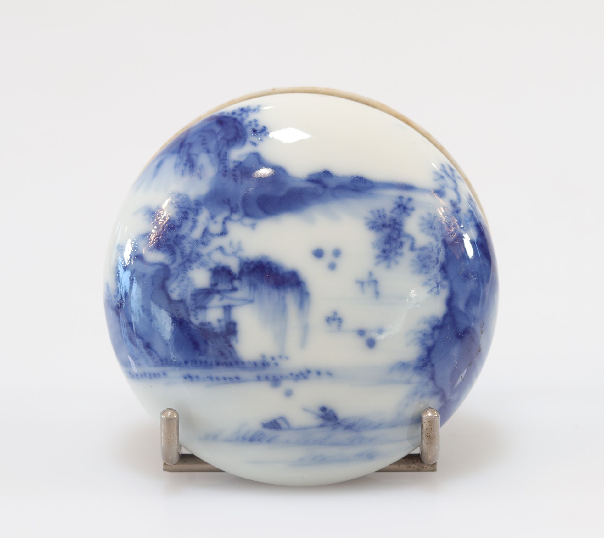blue white porcelain ink box - Image 3 of 3