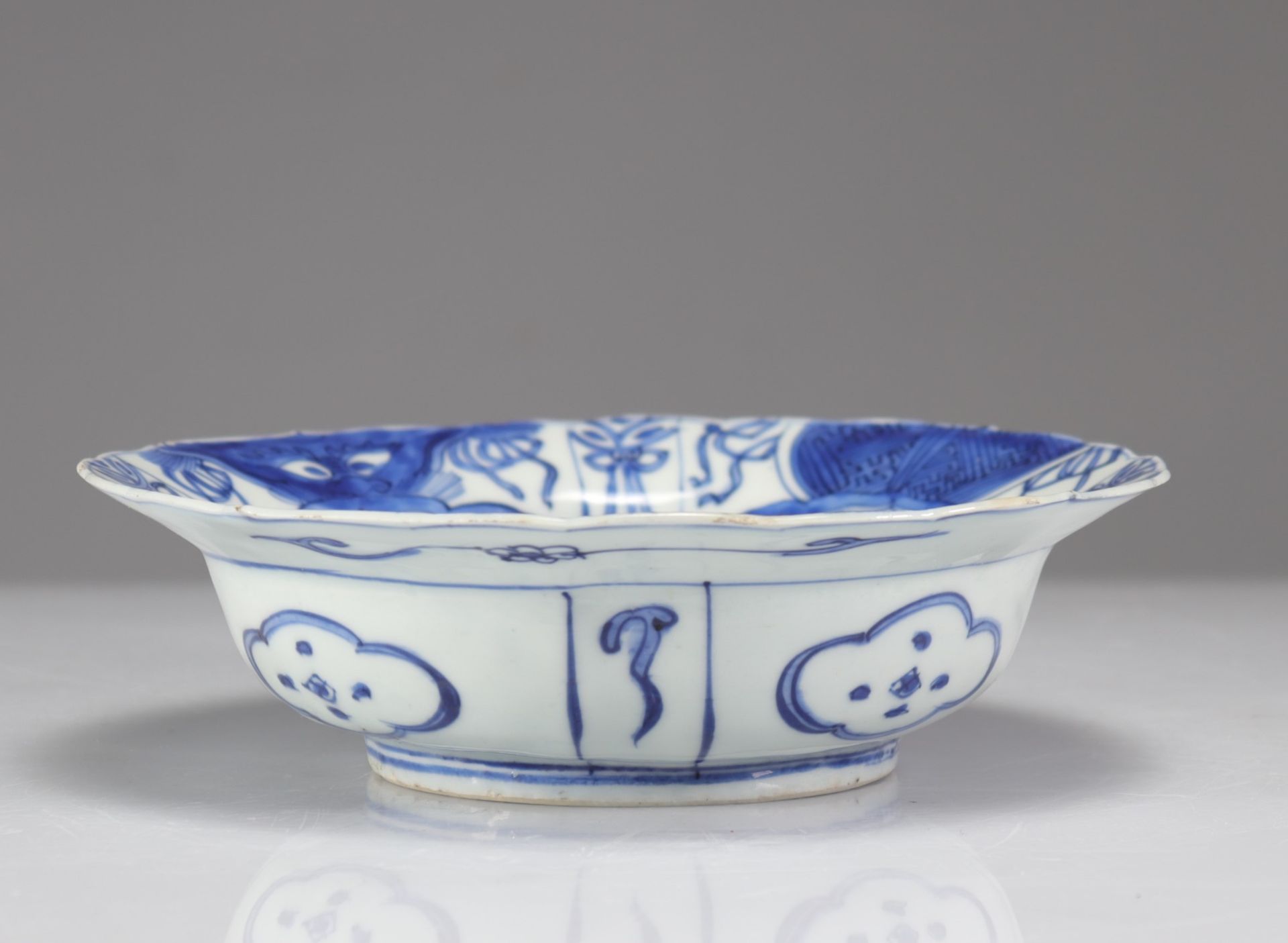17th century blue white porcelain dish - Bild 4 aus 4