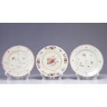 Plates (3) of the 18th century pink family