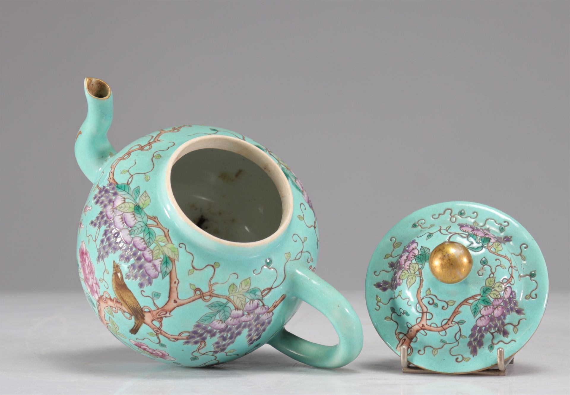 Guangxu mark and period porcelain teapot - Image 4 of 6