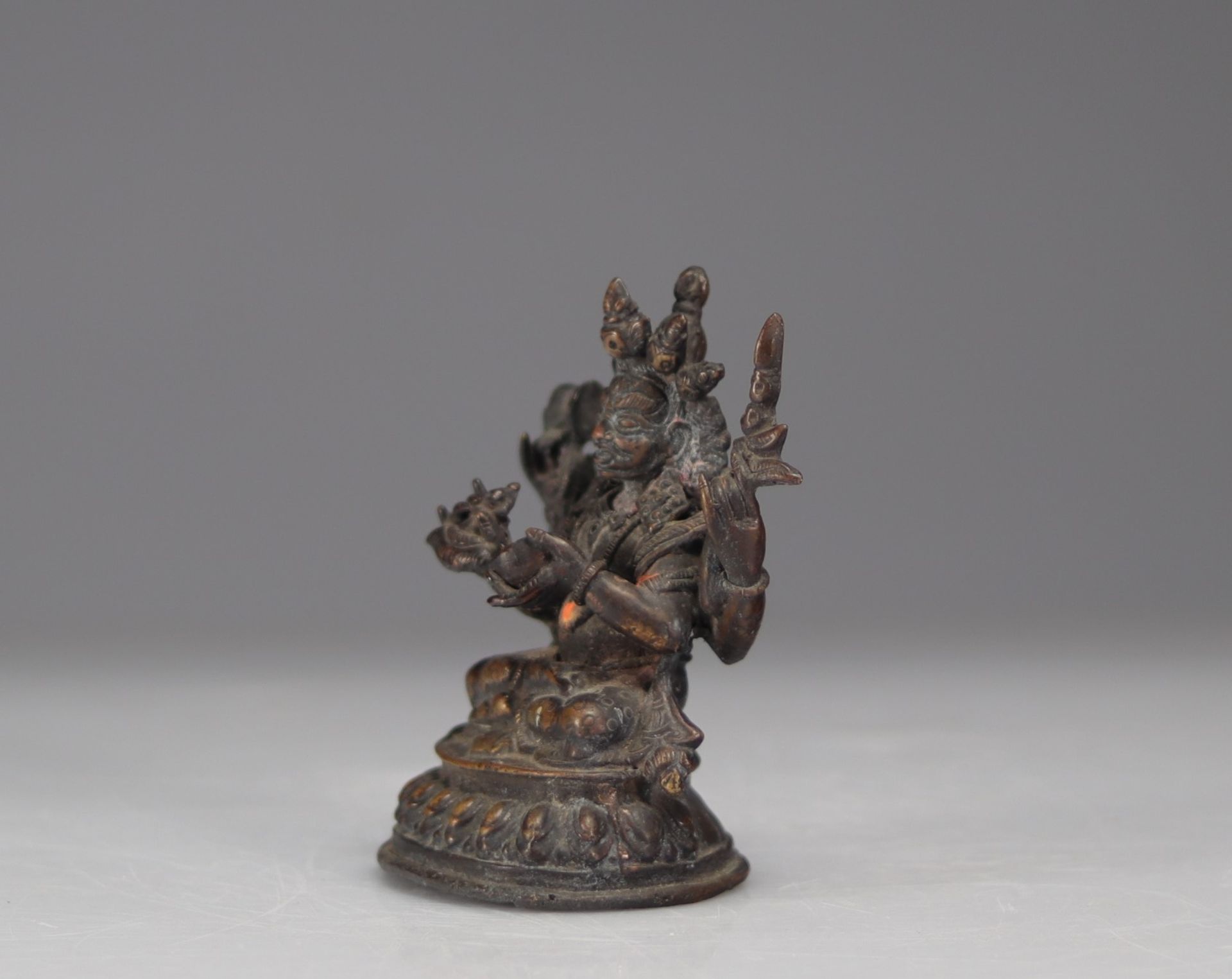 Ming period bronze statue - Image 2 of 4
